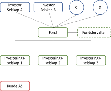 Figur: Eksempel på forenklet fondsstruktur
