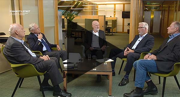 Filmatisering av samtale  om den norske bankkrisen for 30 år siden.